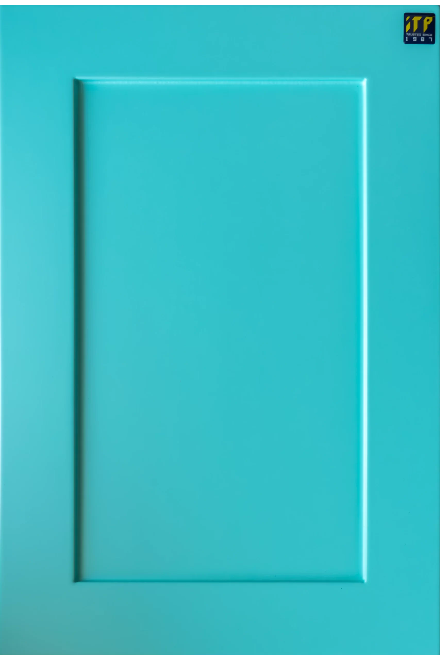 ITP Router Design Matte Finish Green Kitchen Shutter